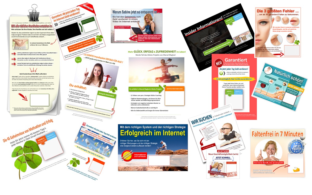 fertige Landingpage